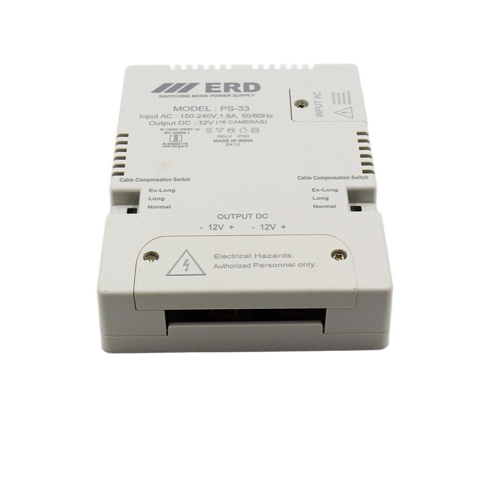 ERD CCTV Power Supply 12v/16a Slim For 16ch (PS33) view 4